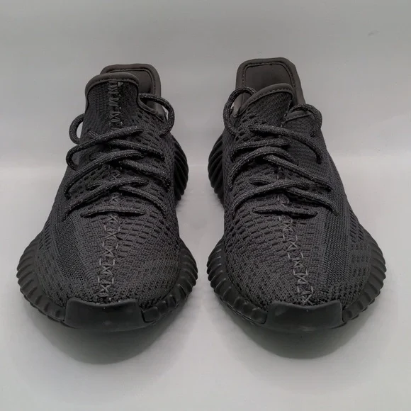 New Adidas Men's Yeezy Boost 350 V2 Black Non reflective FU9006 Sz 4